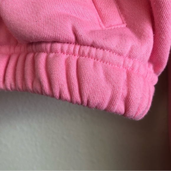 Alo Yoga Stadium Quarter-Zip Hooded Sweatshirt in Parisian Pink - Picture 9 of 12